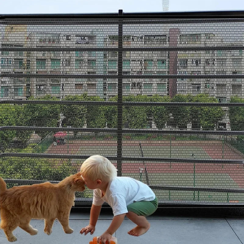 Folding Mesh Dog Safety Barrier