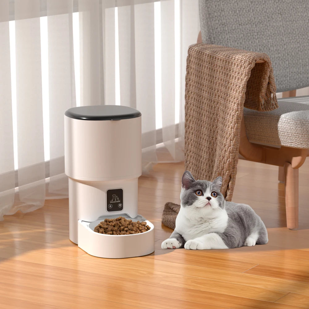 4L WIFI Button Automatic Cat Feeder