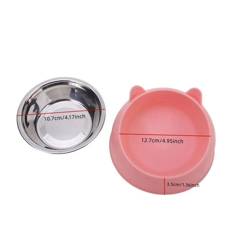 Inclined Stainless Steel Pet Bowl
