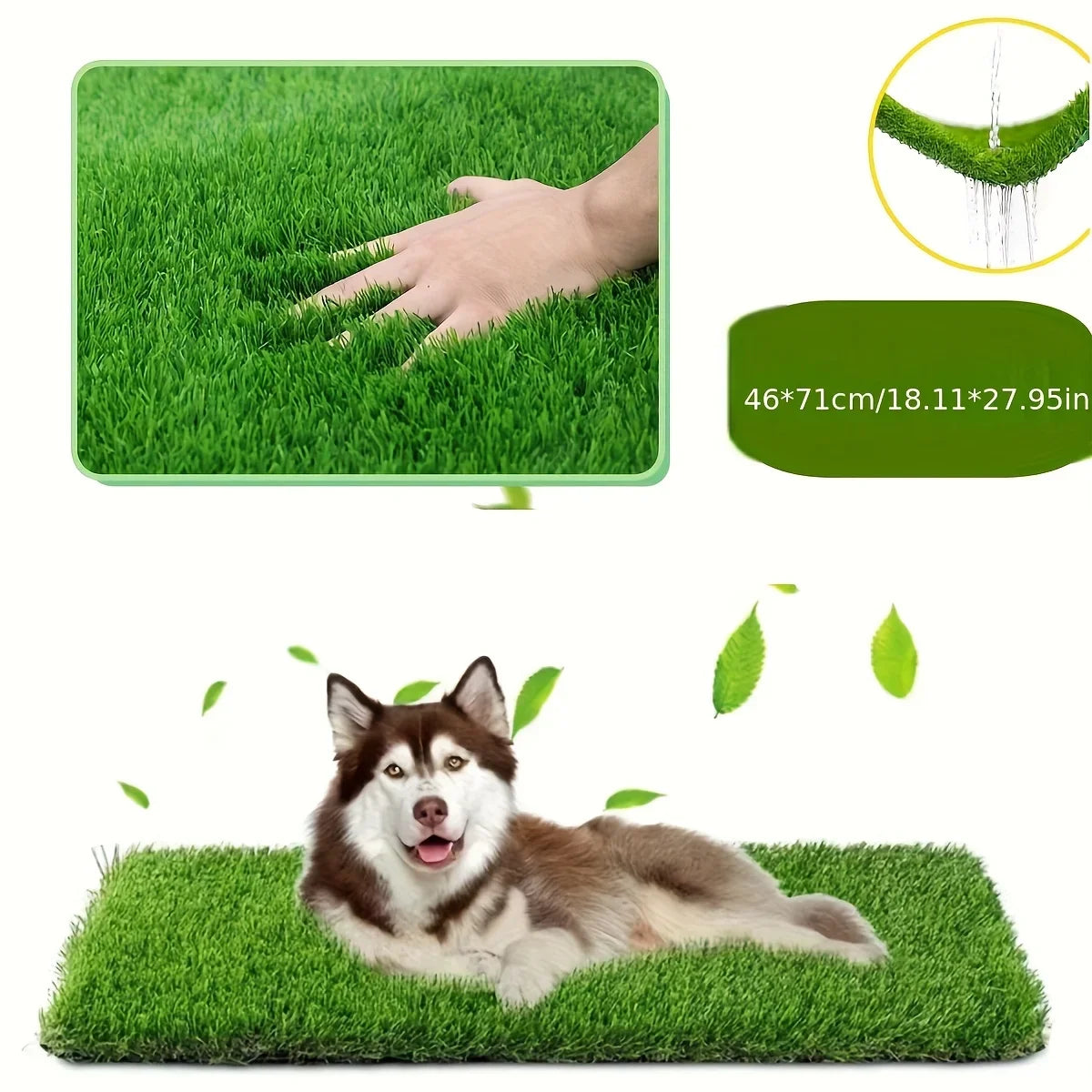 Washable Dog Grass Training Mat