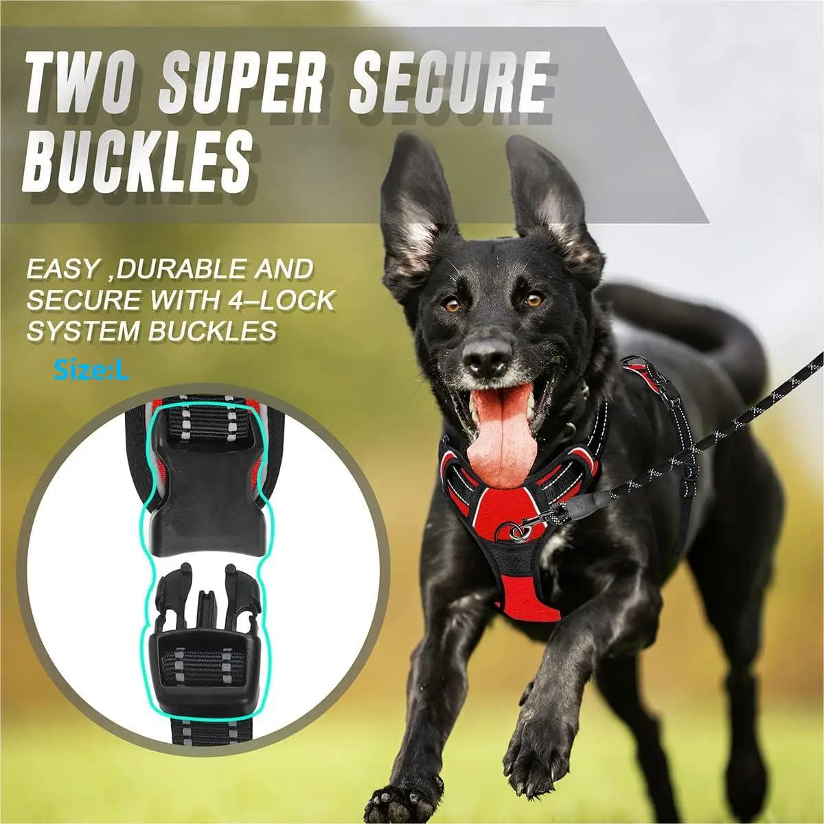 No Pull Reflective Dog Harness