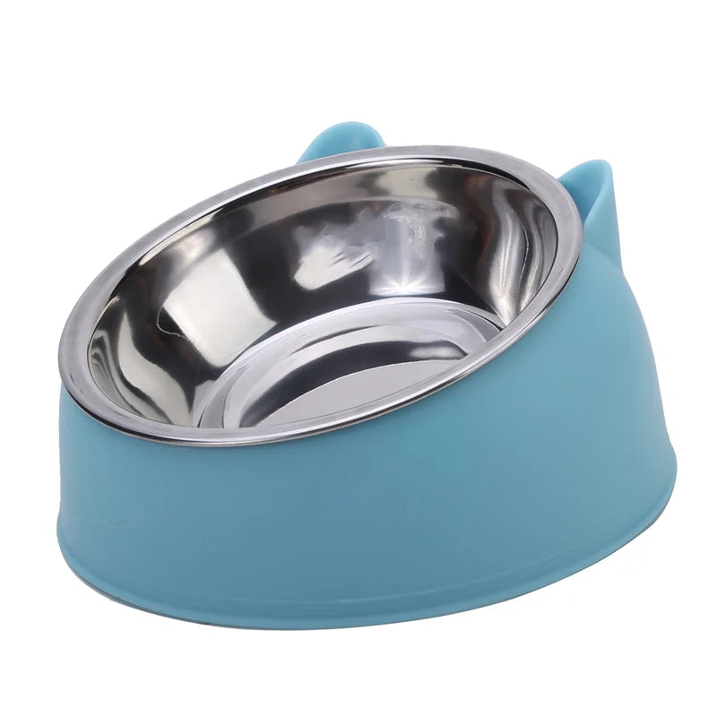 Inclined Stainless Steel Pet Bowl