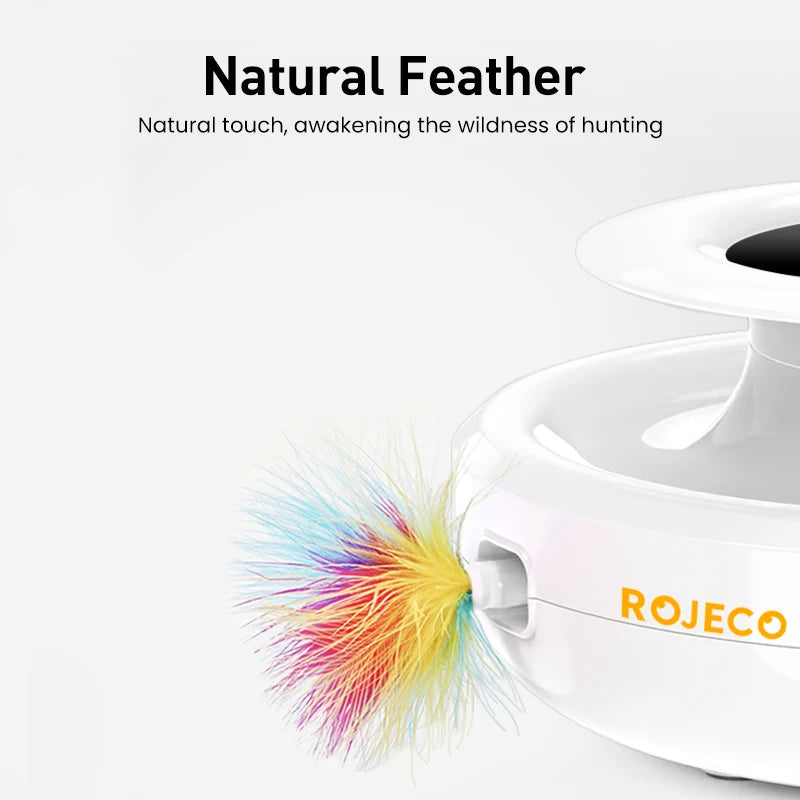 2 in 1 Smart Cat Automatic Feather Fun Ball Toy