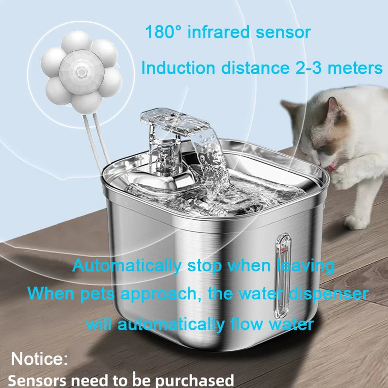 Stainless Steel Cat Water Fountain