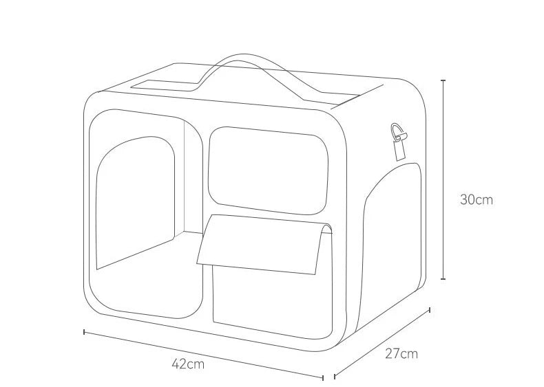 Portable Pet Trolley Carrier