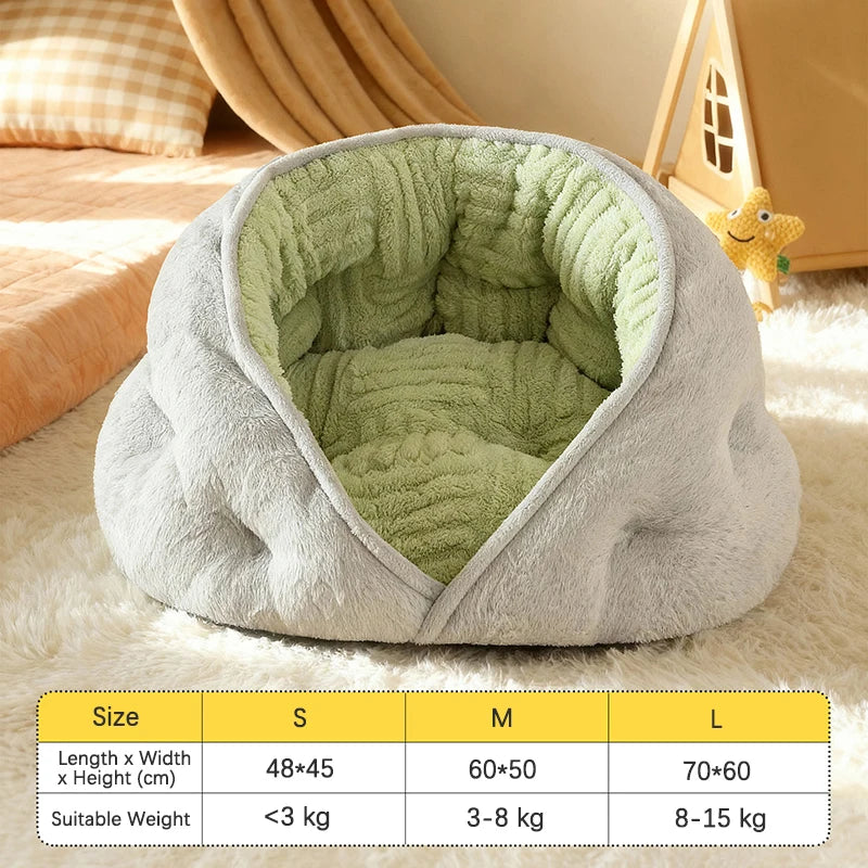 Thiened Wrapped Plush Small Dog Sofa Bed