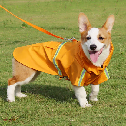 Corgi Cloak Style Dog Raincoat