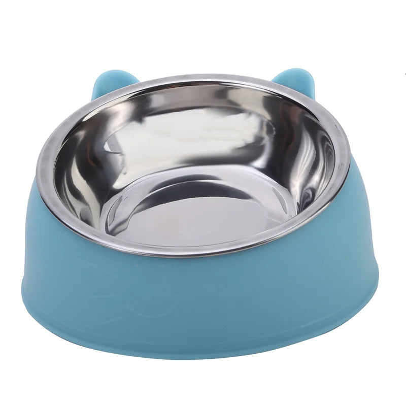 Inclined Stainless Steel Pet Bowl