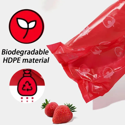 Pet-Friendly Strawberry Waste Bags