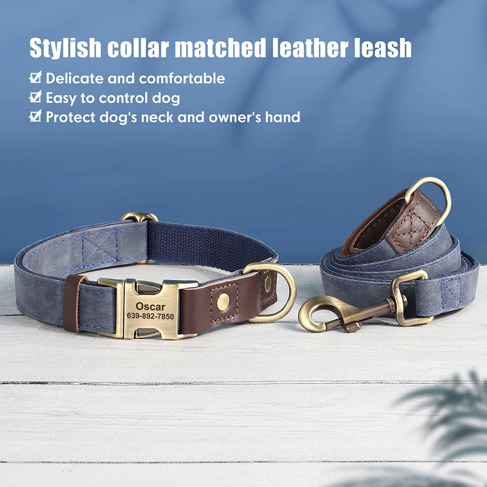 Personalized Dog Collar Leash