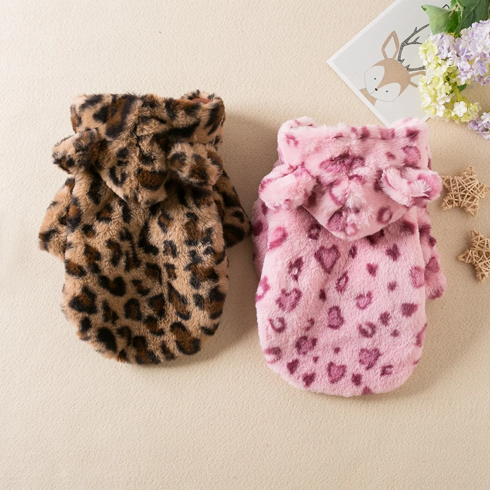 Warm Fleece Dog Hoodie
