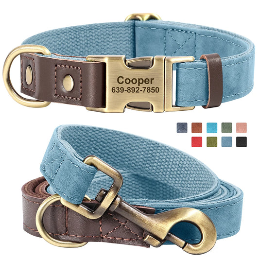 Personalized Dog Collar Leash