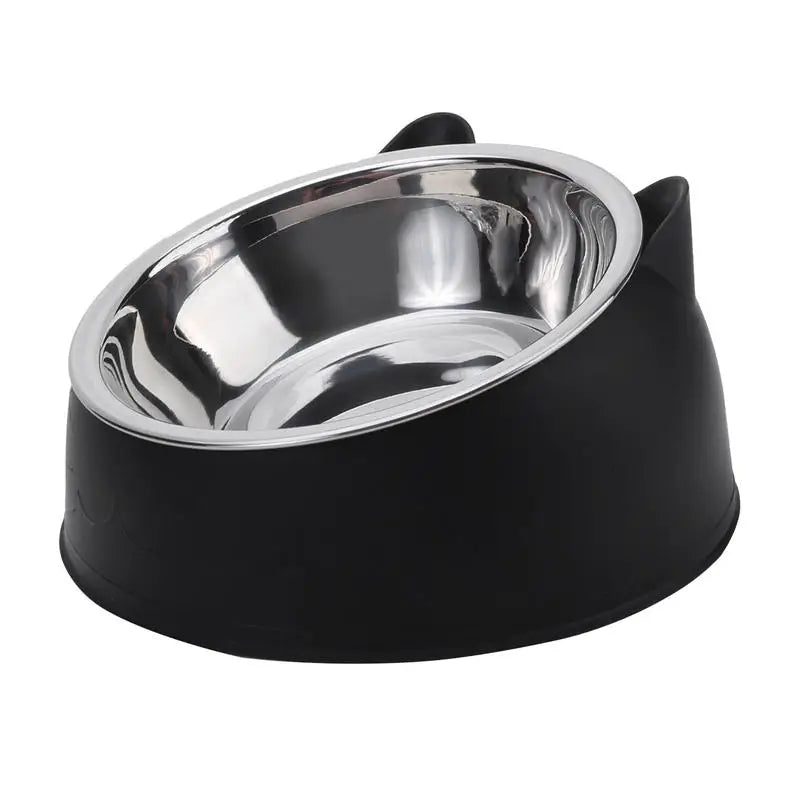 Inclined Stainless Steel Pet Bowl