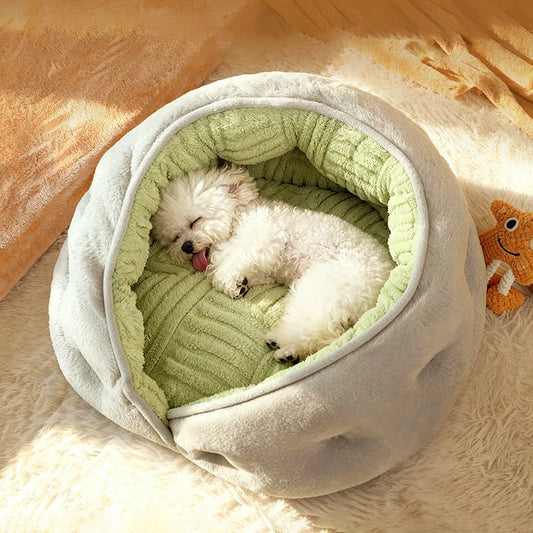 Thiened Wrapped Plush Small Dog Sofa Bed