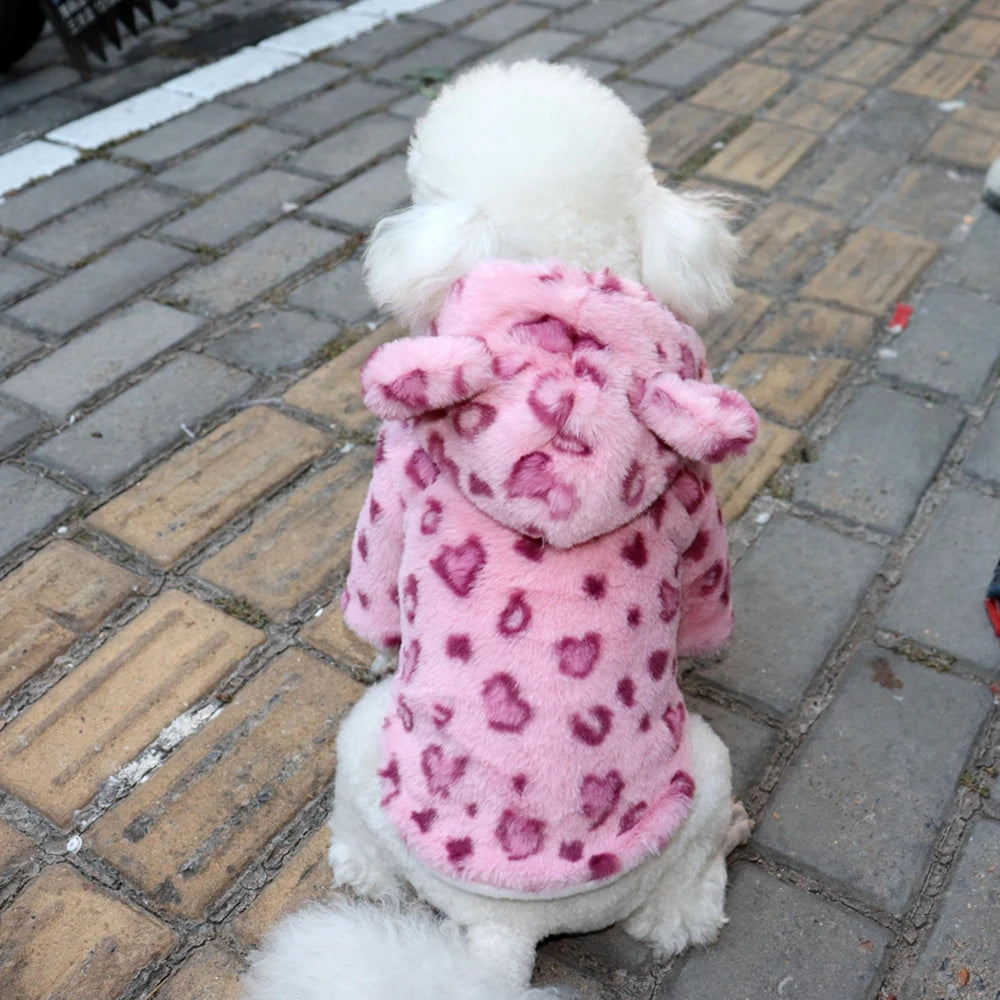Warm Fleece Dog Hoodie