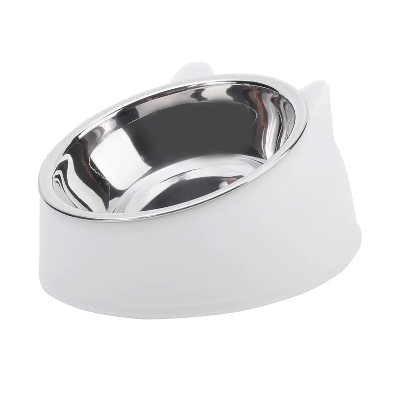 Inclined Stainless Steel Pet Bowl