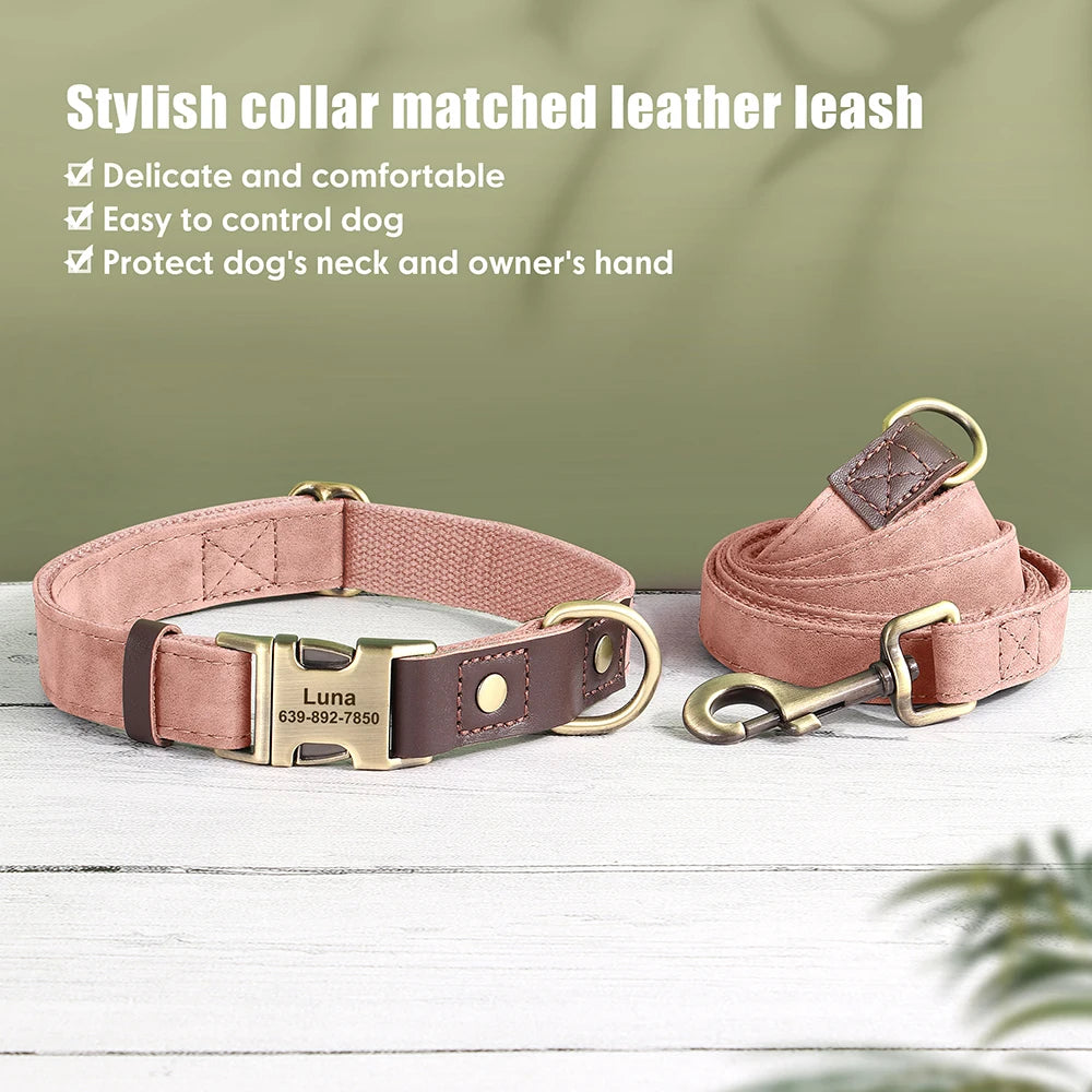 Personalized Dog Collar Leash