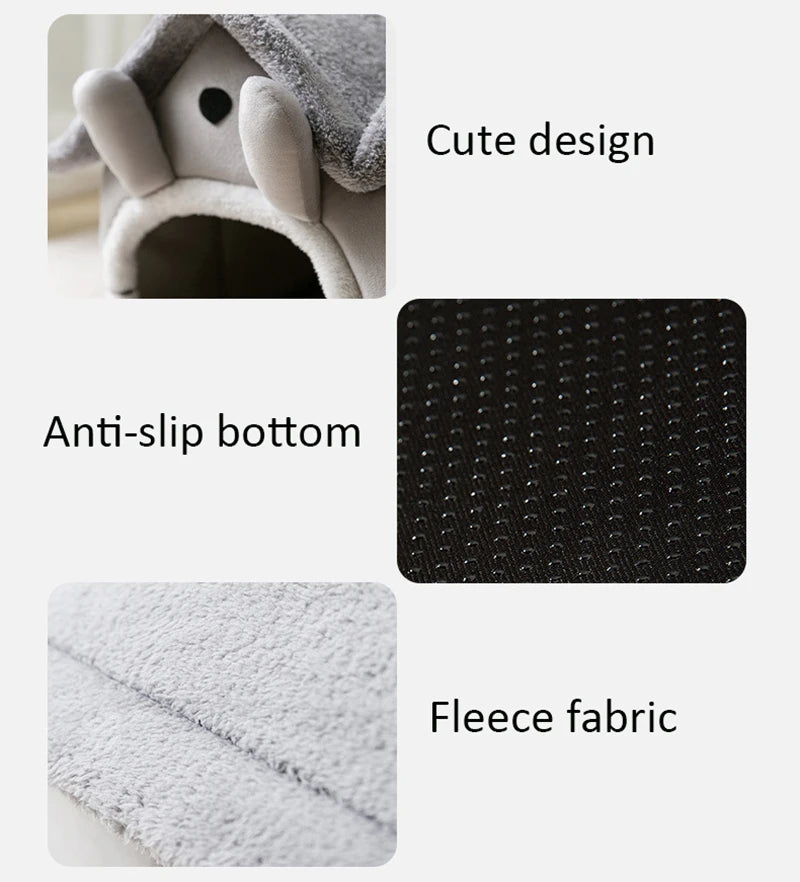 Foldable Winter Cat & Dog Cave Bed