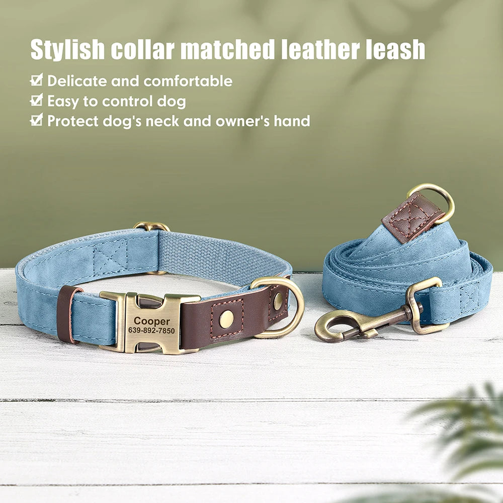 Personalized Dog Collar Leash