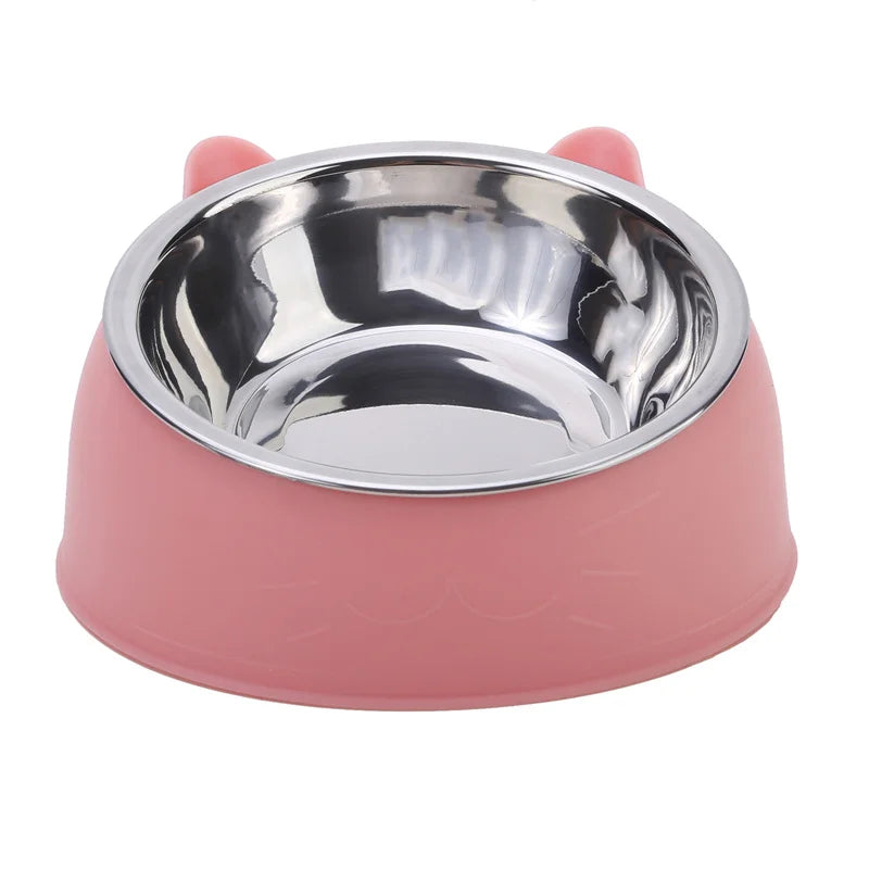 Inclined Stainless Steel Pet Bowl