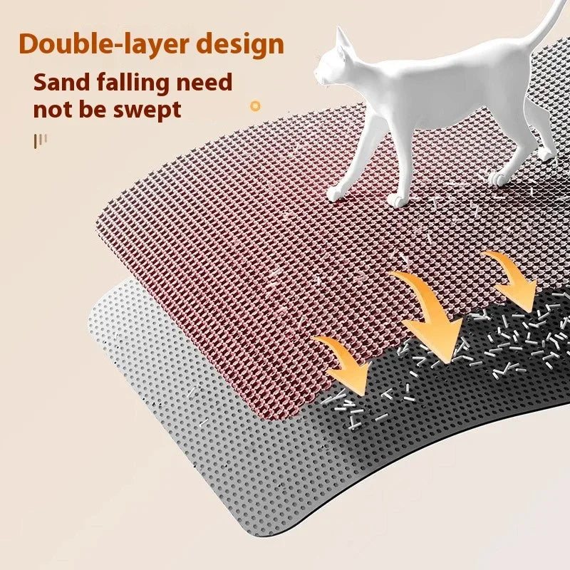 EVA Double Layer Cat Litter Mat