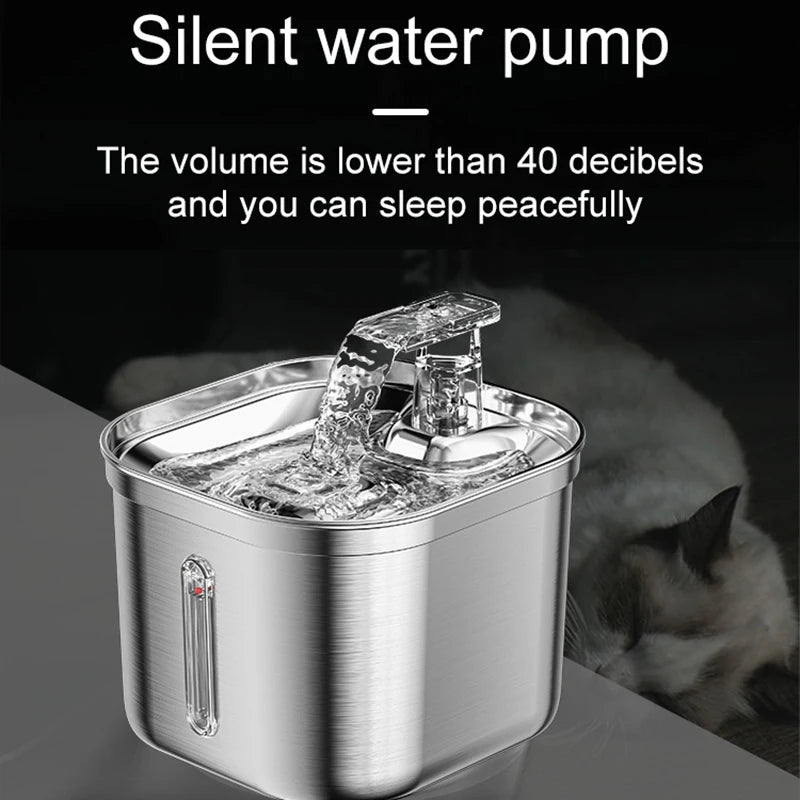Stainless Steel Cat Water Fountain