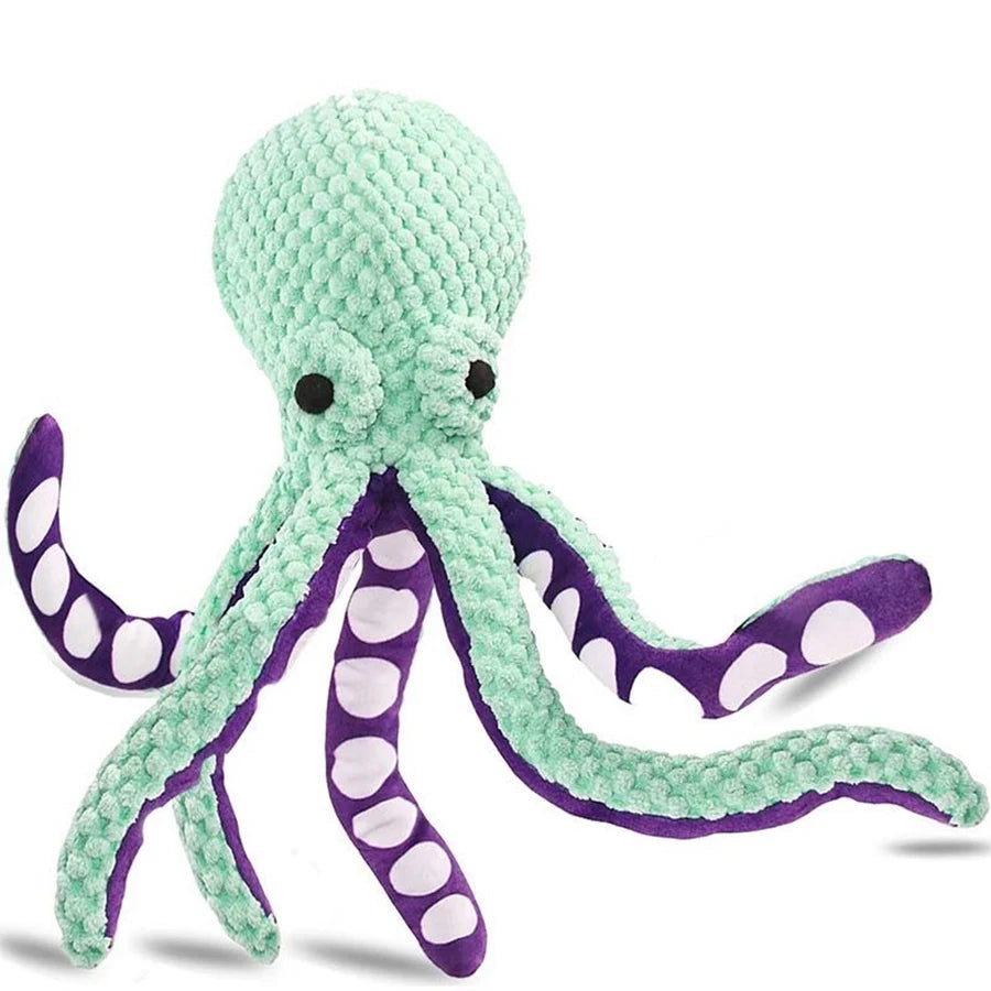 Plush Octopus Dog Squeaky Toy