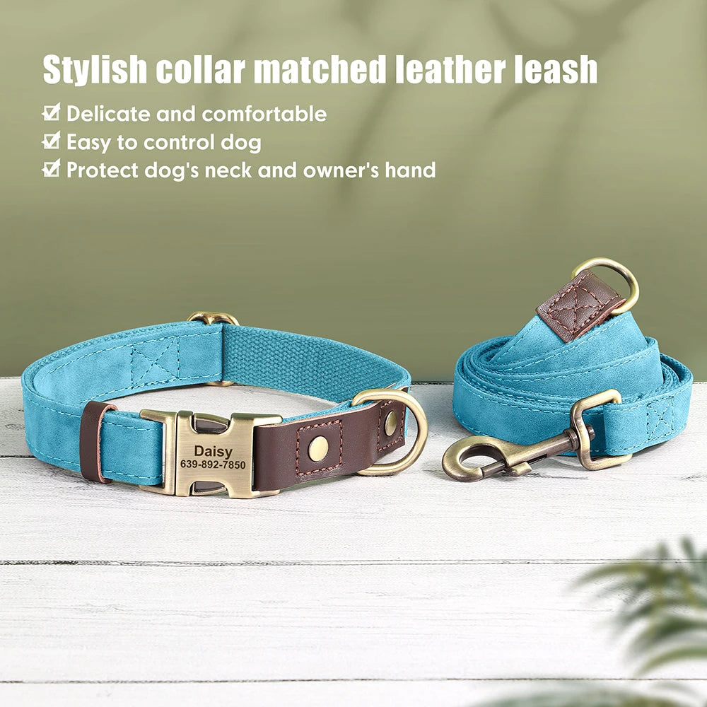 Personalized Dog Collar Leash