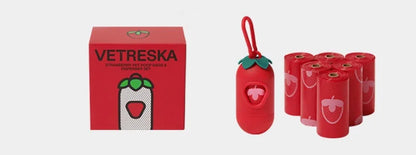 Pet-Friendly Strawberry Waste Bags