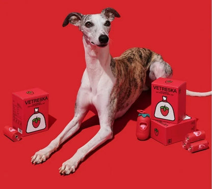 Pet-Friendly Strawberry Waste Bags