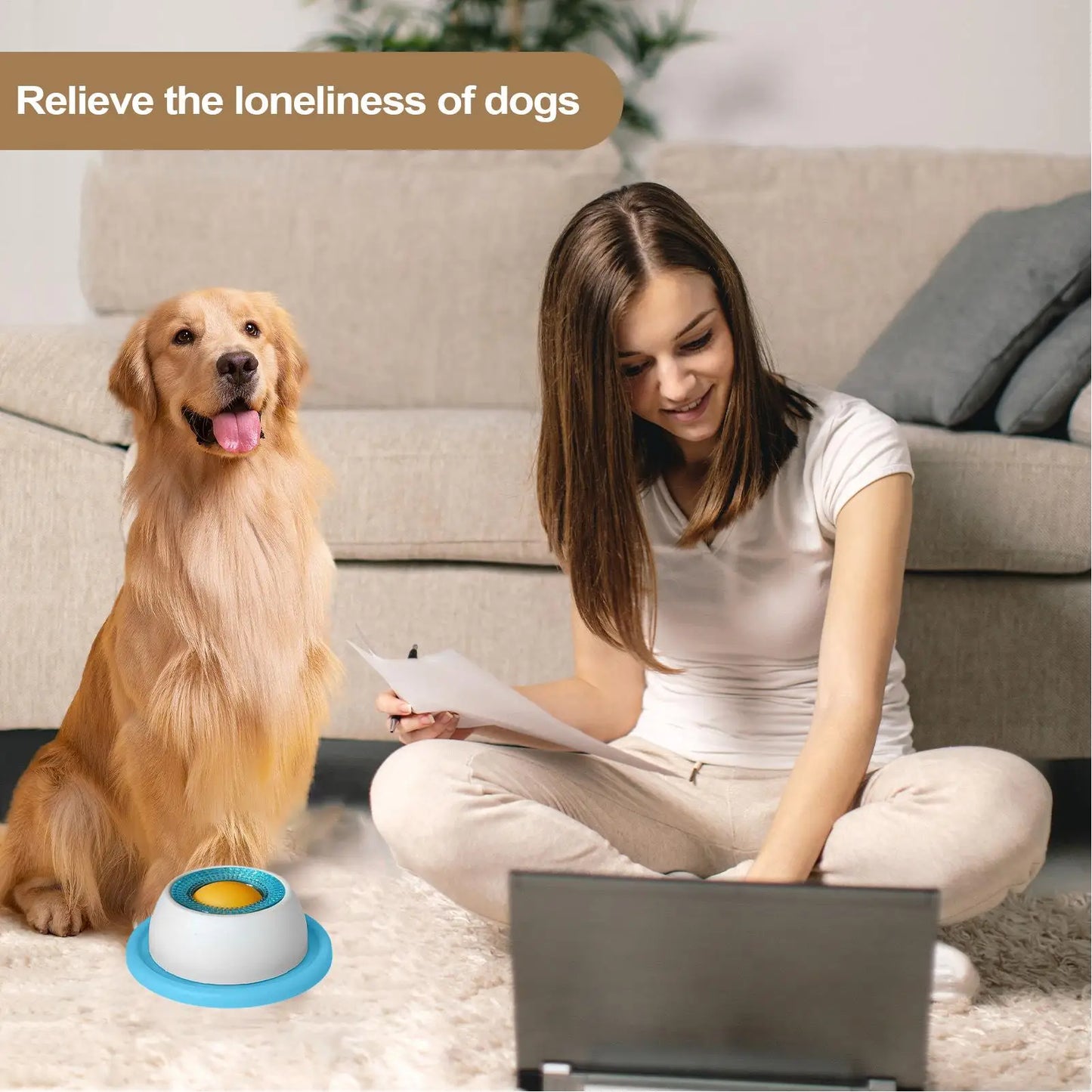 Dog Treat Puzzle Feeder Toy