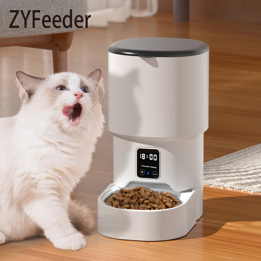 4L WIFI Button Automatic Cat Feeder