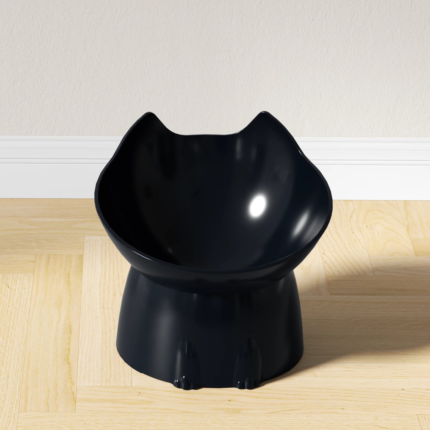 Elevated Anti-Tip Cat Feeding Bowl
