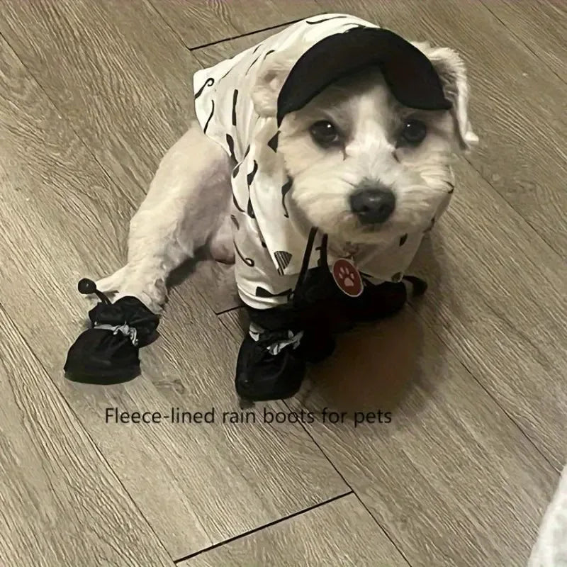 4Pcs Reflective Dog Shoes