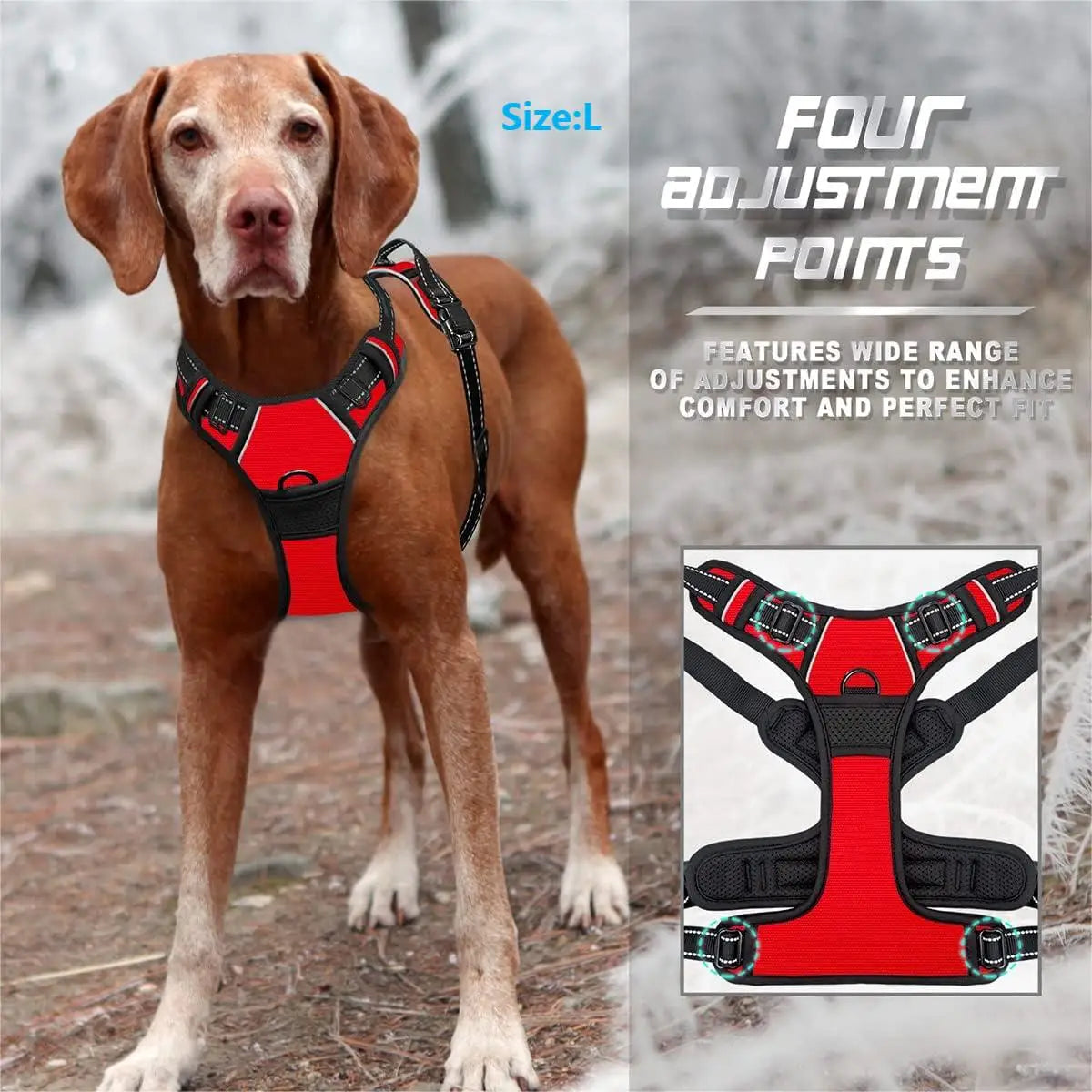 No Pull Reflective Dog Harness
