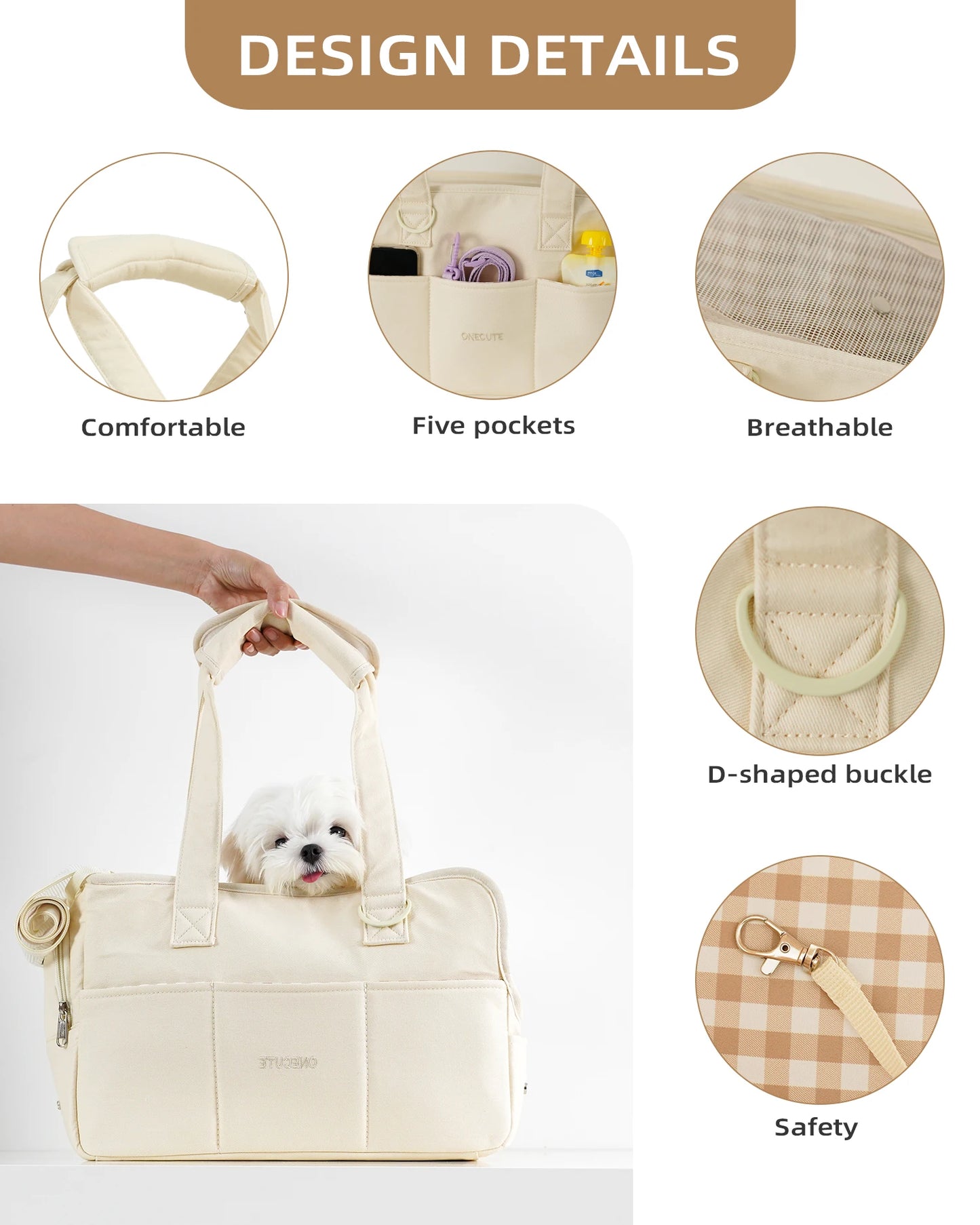 Portable Mesh Pet Carrier Shoulder Bag